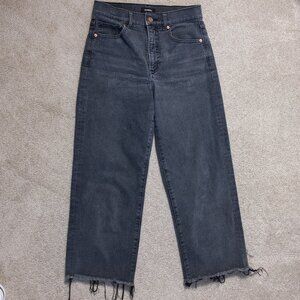 Faded Black Wide Leg High Rise Jeans (Size 4 Express)